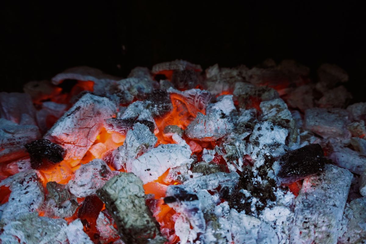 Extinguish all embers and burning logs when done with your campfire