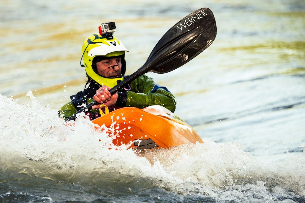 Whitewater kayaking helmets