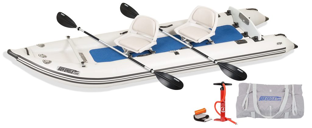 Sea Eagle 437PS PaddleSki Inflatable Kayak Review with 2 swivel seats